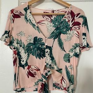 Floral Nordstrom crop top